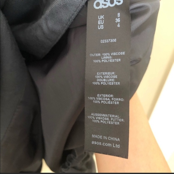 ASOS Grey Shell Jacket Size 4 - Picture 5 of 5